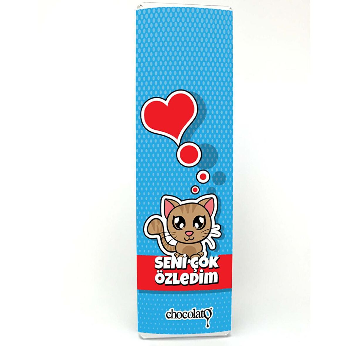 Seni Çok Özledim 300 gr. Sütlü Fındıklı Tablet Çikolata