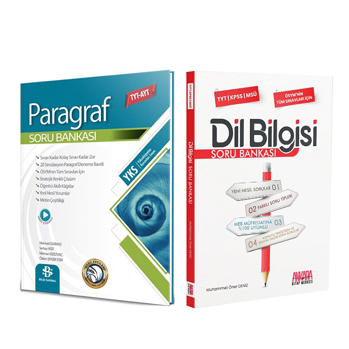 Bilgi Sarmal Paragraf ve AKM Dil Bilgisi Soru Bankası Seti 2 Kitap