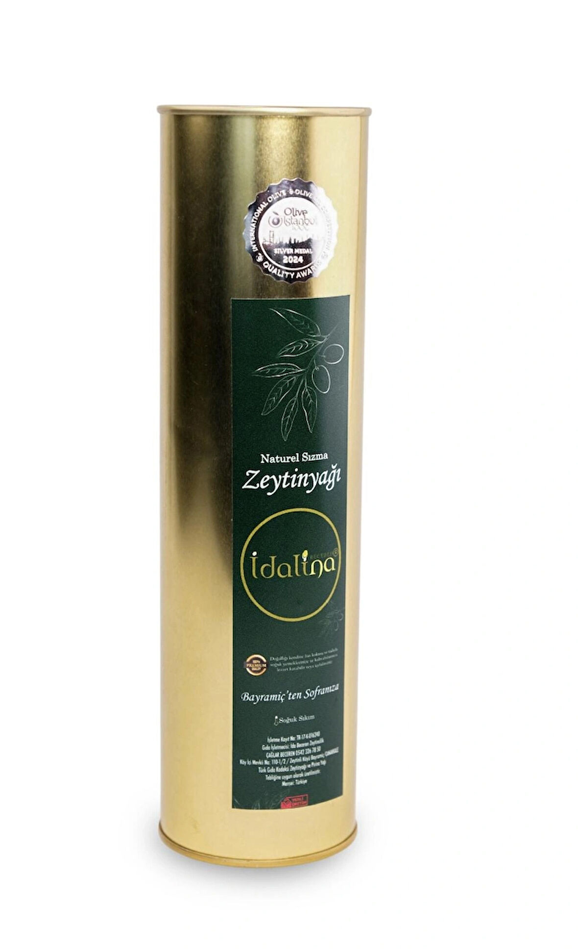 İDALİNA  SOĞUK  SIKIM   NATURAL  SIZMA  ZEYTİNYAĞI