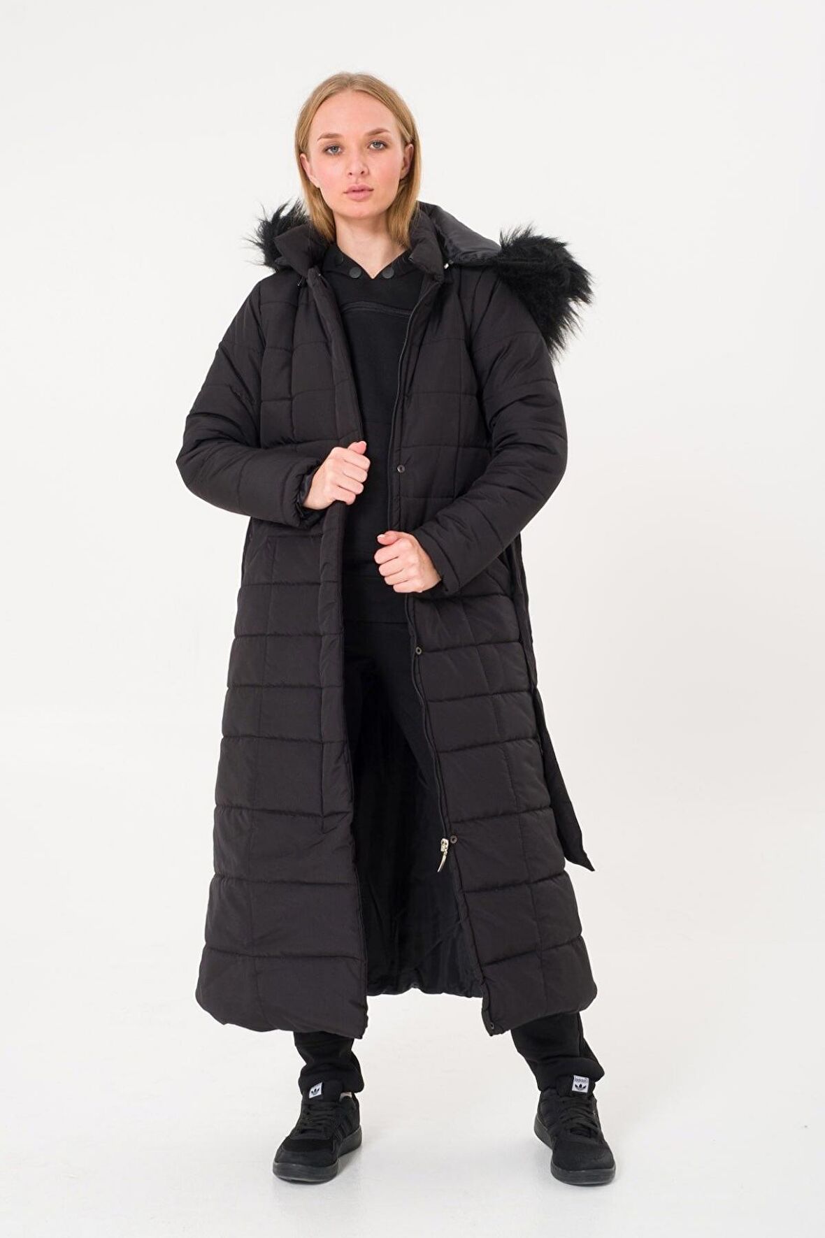 Toridas Günlük Kışlık Tam Boy Şişme Kadın Mont bt180s