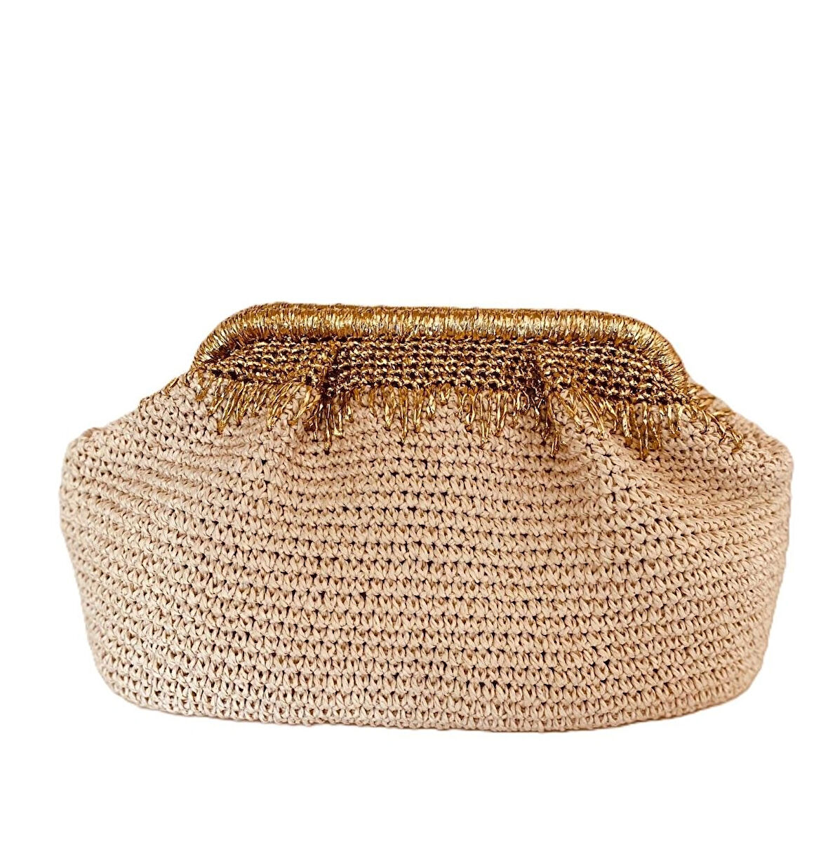 Altın Simli El Yapımı  Çanta