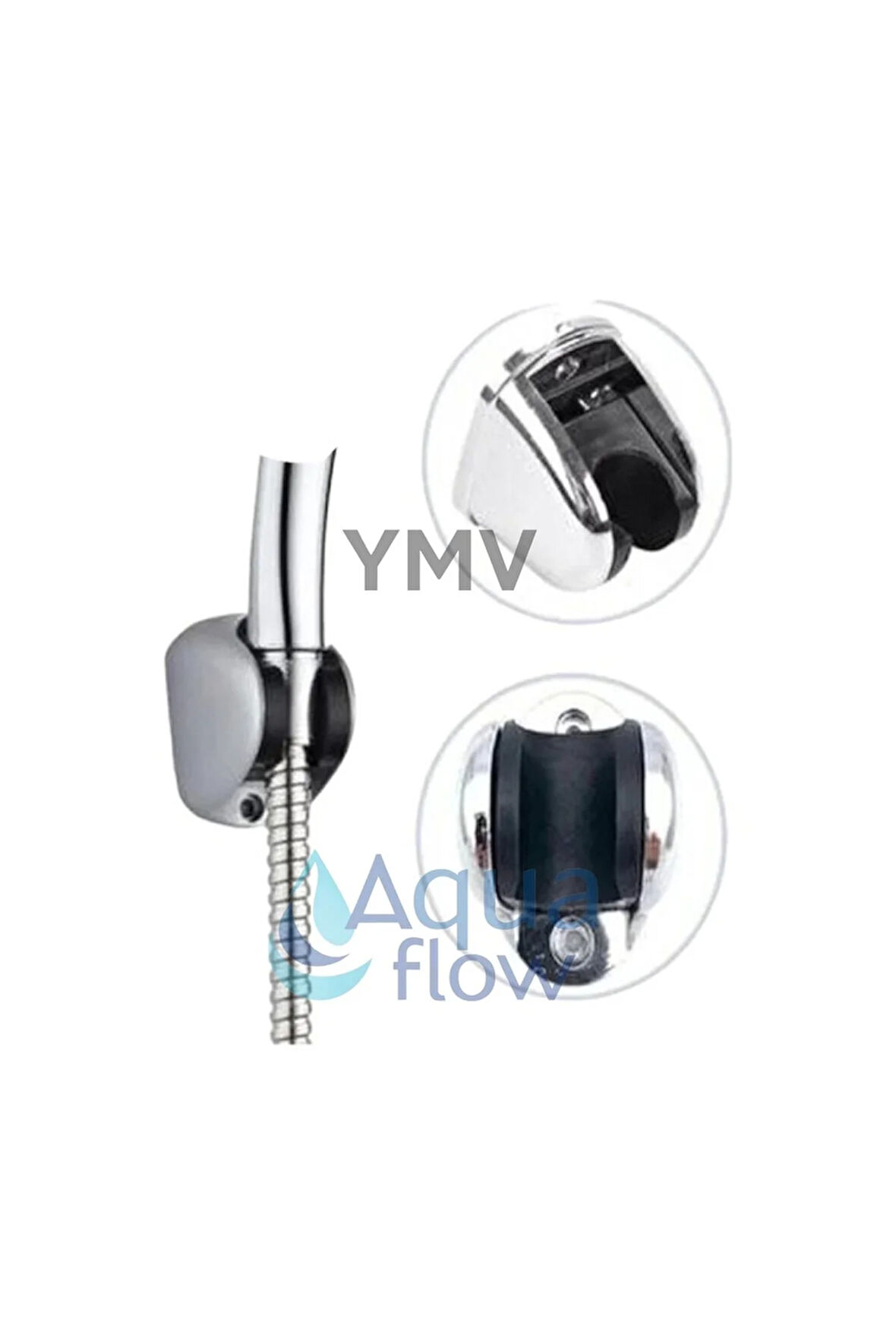 Duş Banyo Başlığı Seti Hortumu Sabitleyici Duş Mafsalı Askı Asma Aparatı