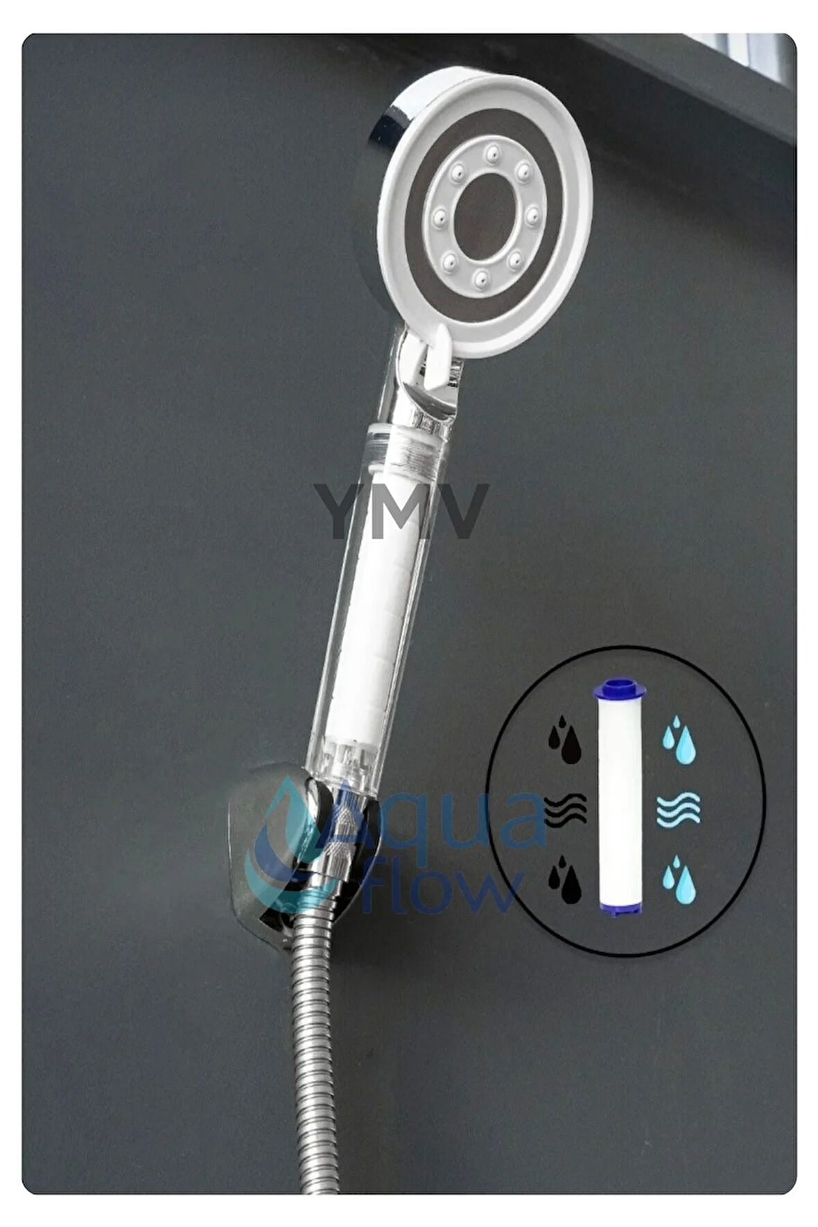 Kireç Arındırıcı Filtreli Yeni Nesil Duş Banyo Başlığı Fonksiyonlu Duşluk