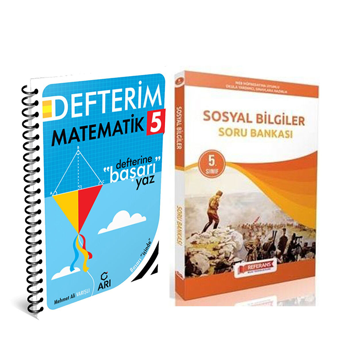 Arı 5. Sınıf Matematik Defteri Matemito ve Referans Sosyal Bilgiler Soru Bankası Seti 2 Kitap