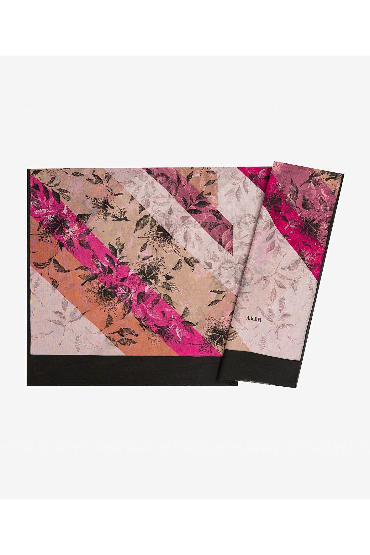 Aker Eşarp İpek Kırmızı Eşarp