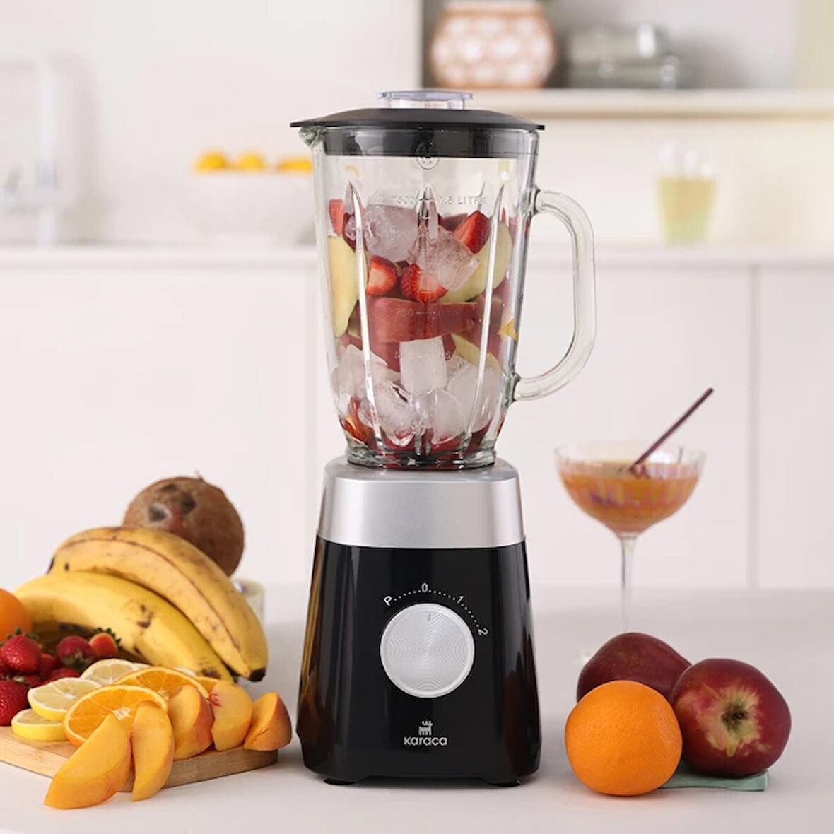 Karaca Multiblend 1000 W Siyah Smoothie Blender