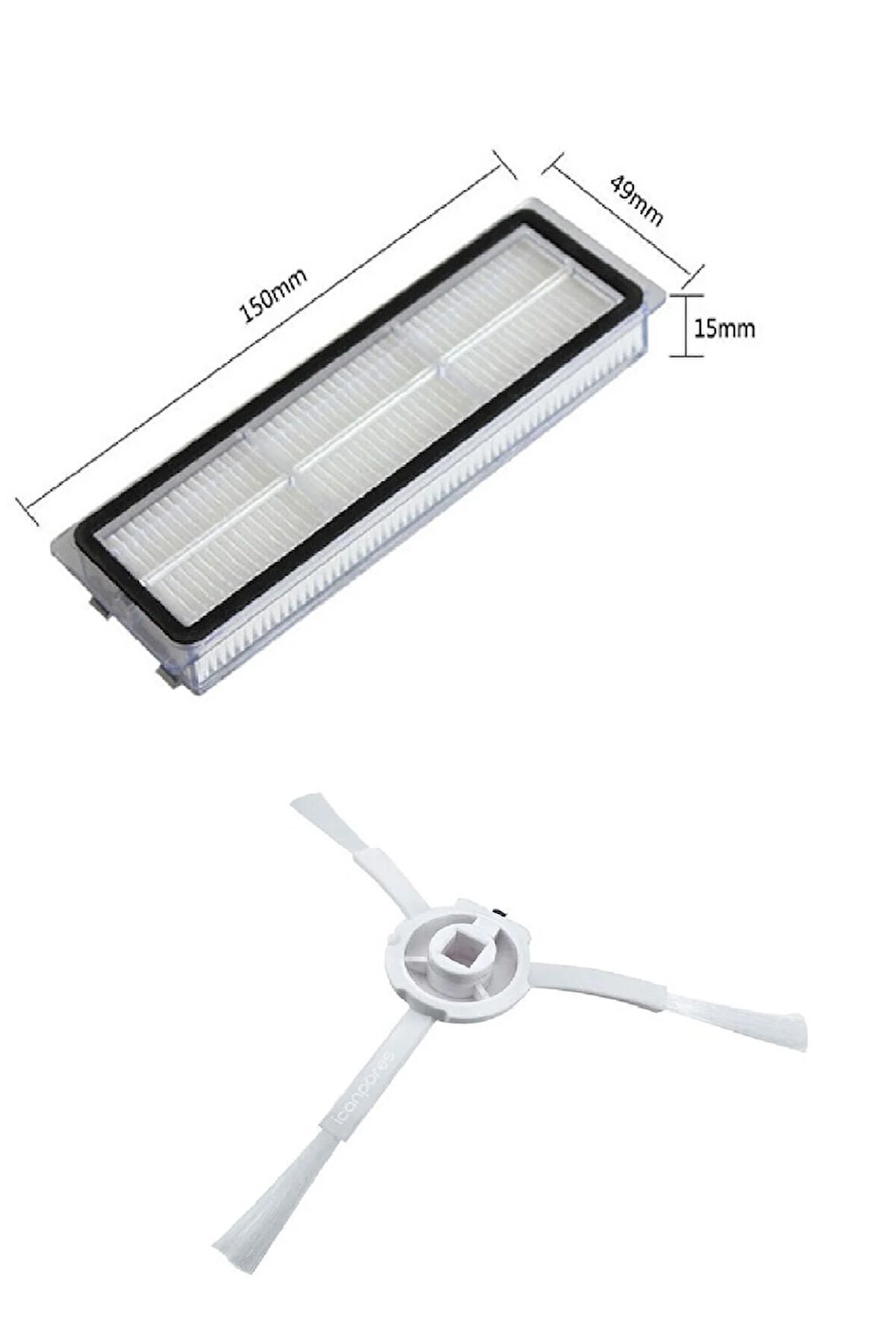 Xiaomi Mi Robot 1C - 2C Mop 2 ULTRA (model no stytj01zhm stytj02zhm stytj03zhm uyumlu filtre fırça)