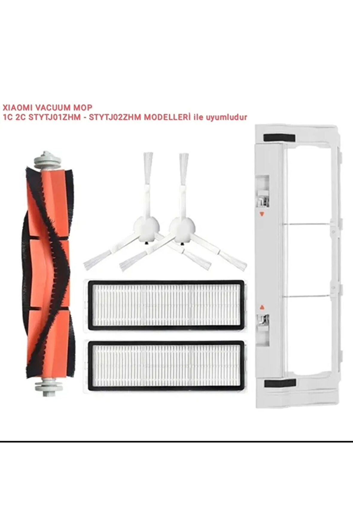 Xiaomi Vacuum Mop 1c - 2c Stytj01zhm Stytj02zhm Modelleri Ile Uyumlu Fırça Filtre Kapak Seti