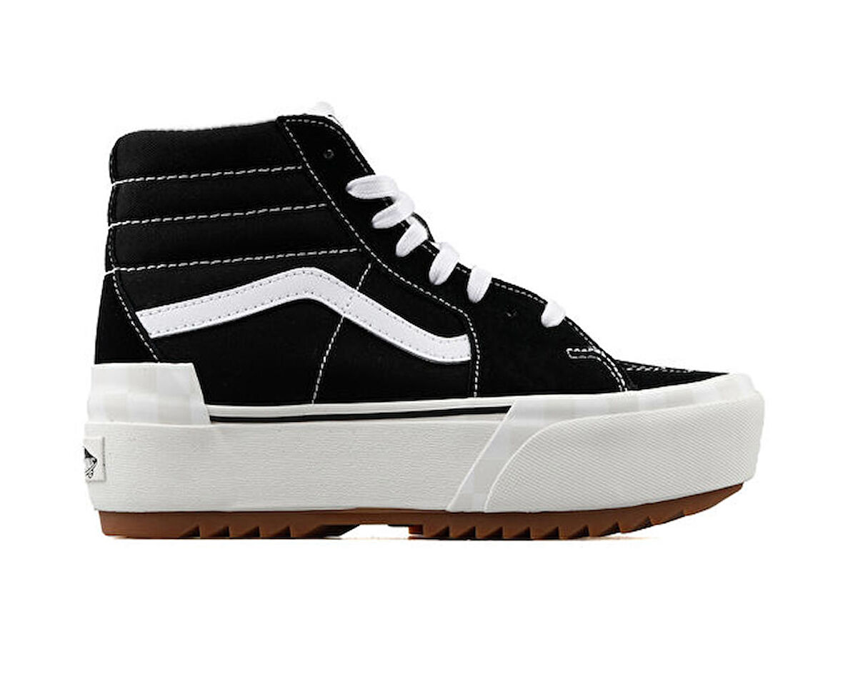 Vans Siyah Kadın Yüksek Taban Süet Kanvas Lifestyle Ayakkabı VN0A4BTW5ZN1 UA SK8-Hi Stacked