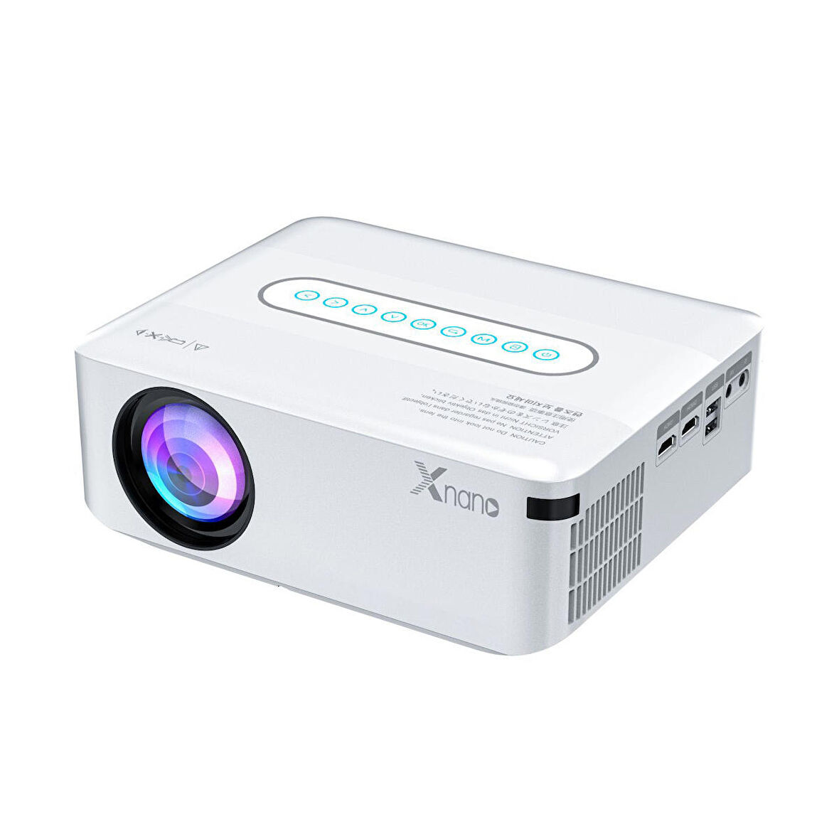 Xnano X1 1080p Full HD, LED Projeksiyon, 12000 Lumen, Android, Dolby Audio, WI-FI, Bluetooth, White