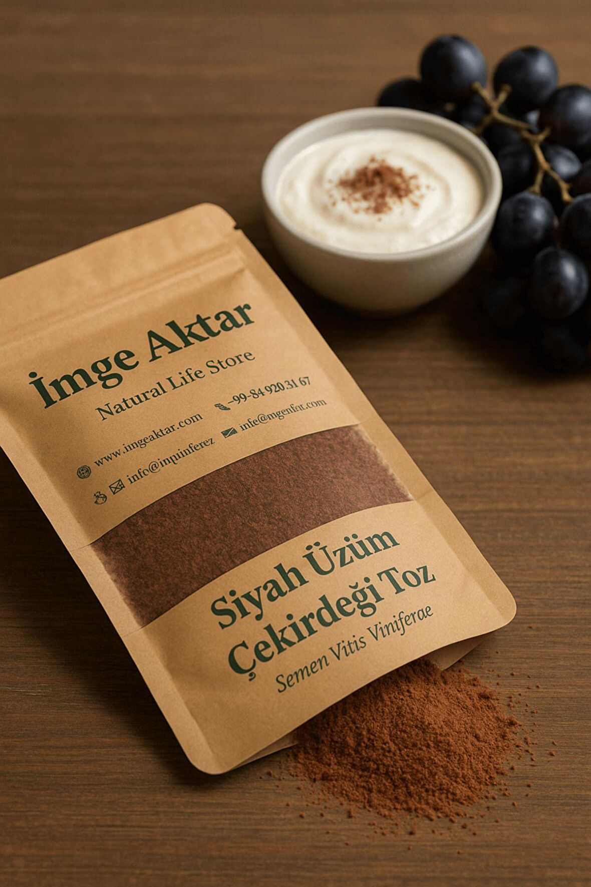 Siyah Üzüm Çekirdeği Toz 100g