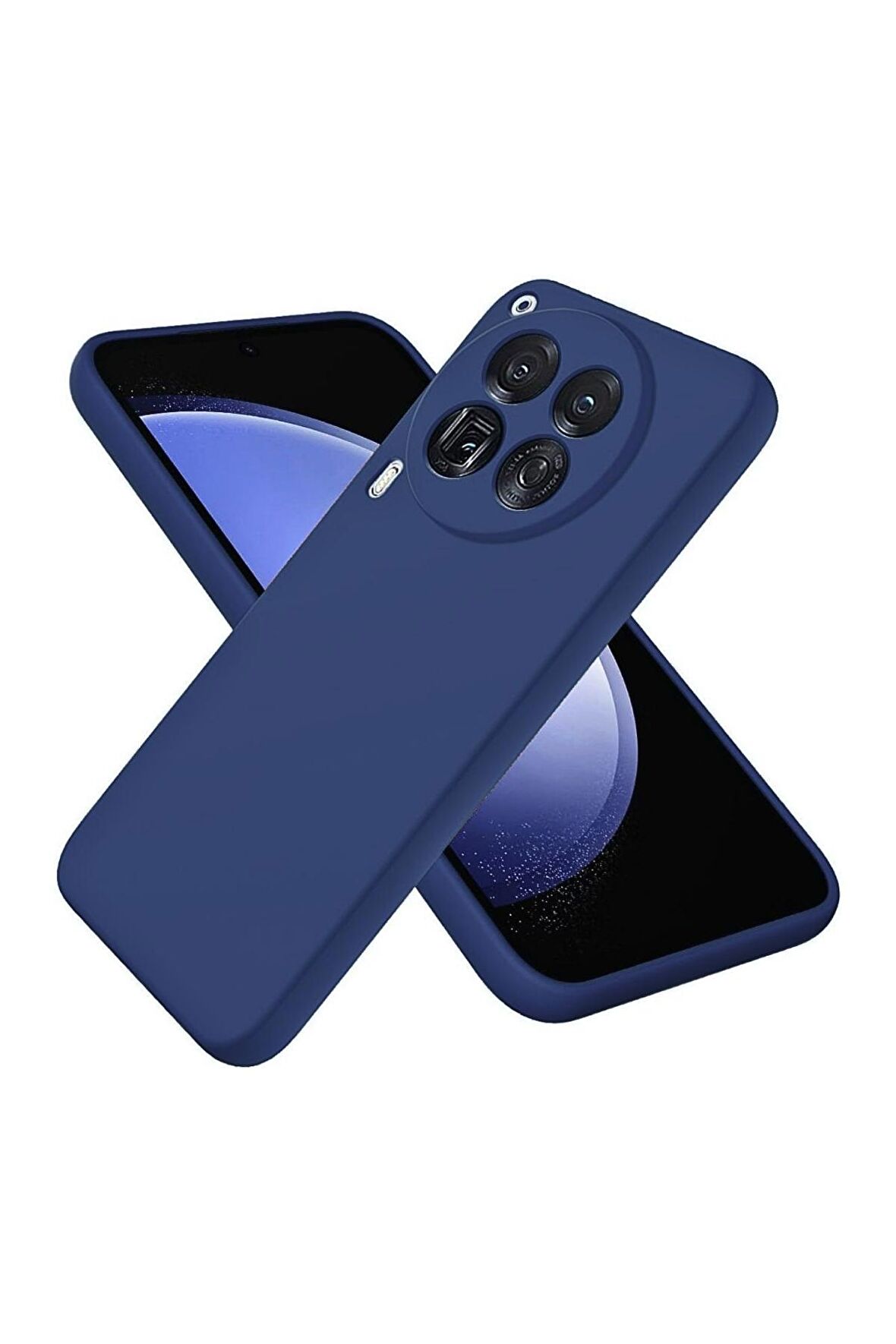 Tecno Camon 30 CL6 Uyumlu Silikon Kılıf - Kamera Korumalı Esnek Pastel Renk Kapak - Lacivert