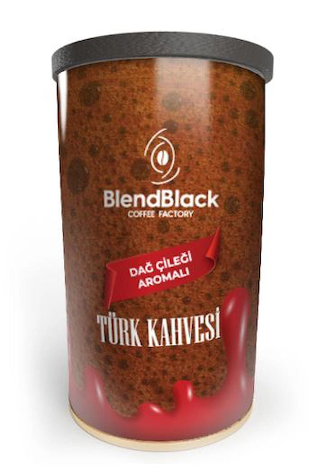 Türk Kahvesi Dağ Çileği Aromalı 250gr Teneke Kutu