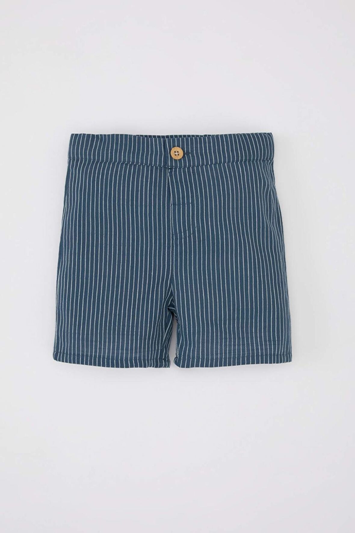 DeFacto Erkek Bebek Çizgili Flamlı Poplin Şort C5248A524SMIN257
