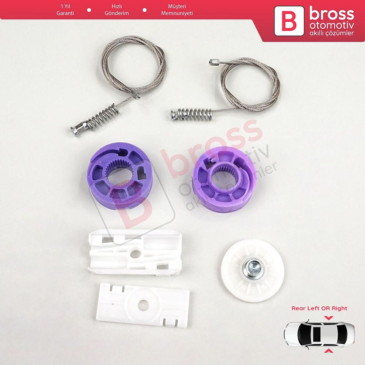 Bentley Continental MK1 GT GTC 3W 393 394 2003-2011 İçin Elektrikli Arka Cam Kriko Tamir Seti