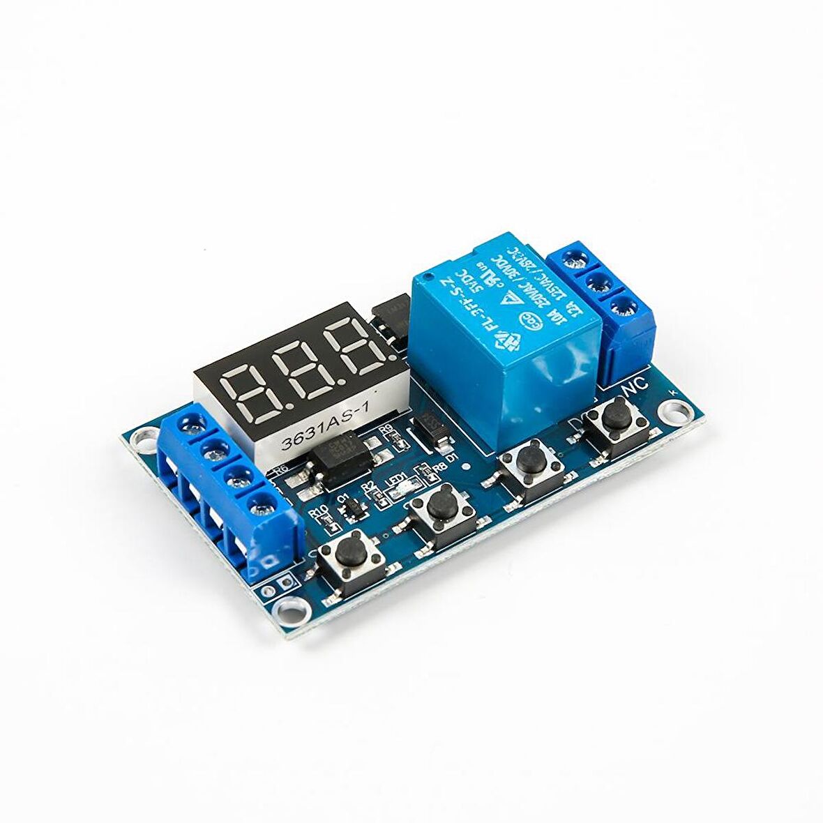 Zaman Ayarlı Geciktirmeli Röle Kartı Led Ekran 6-30V Micro USB