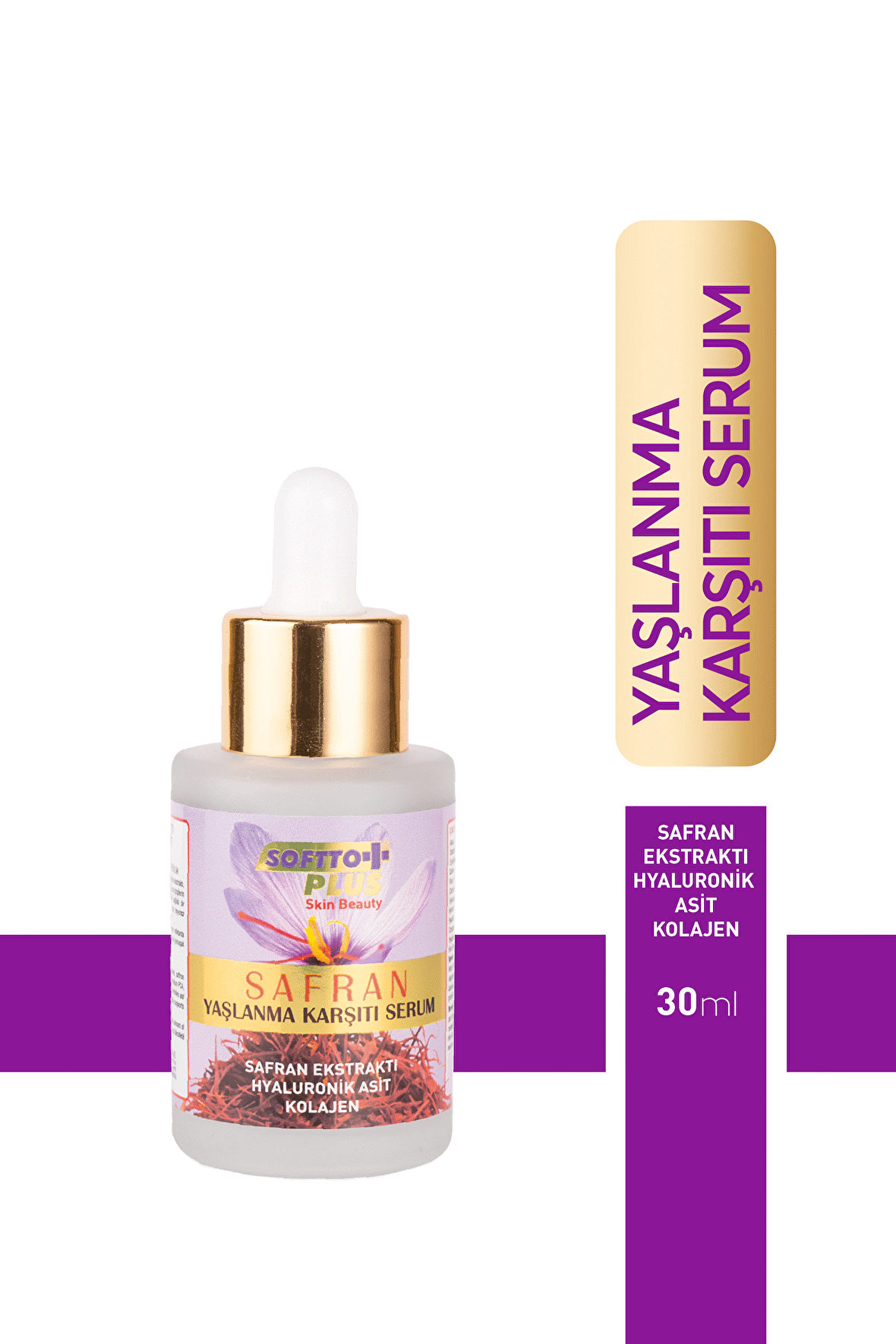 SOFTTO PLUS SAFRAN YAŞLANMA KARŞITI SERUM 30 ML