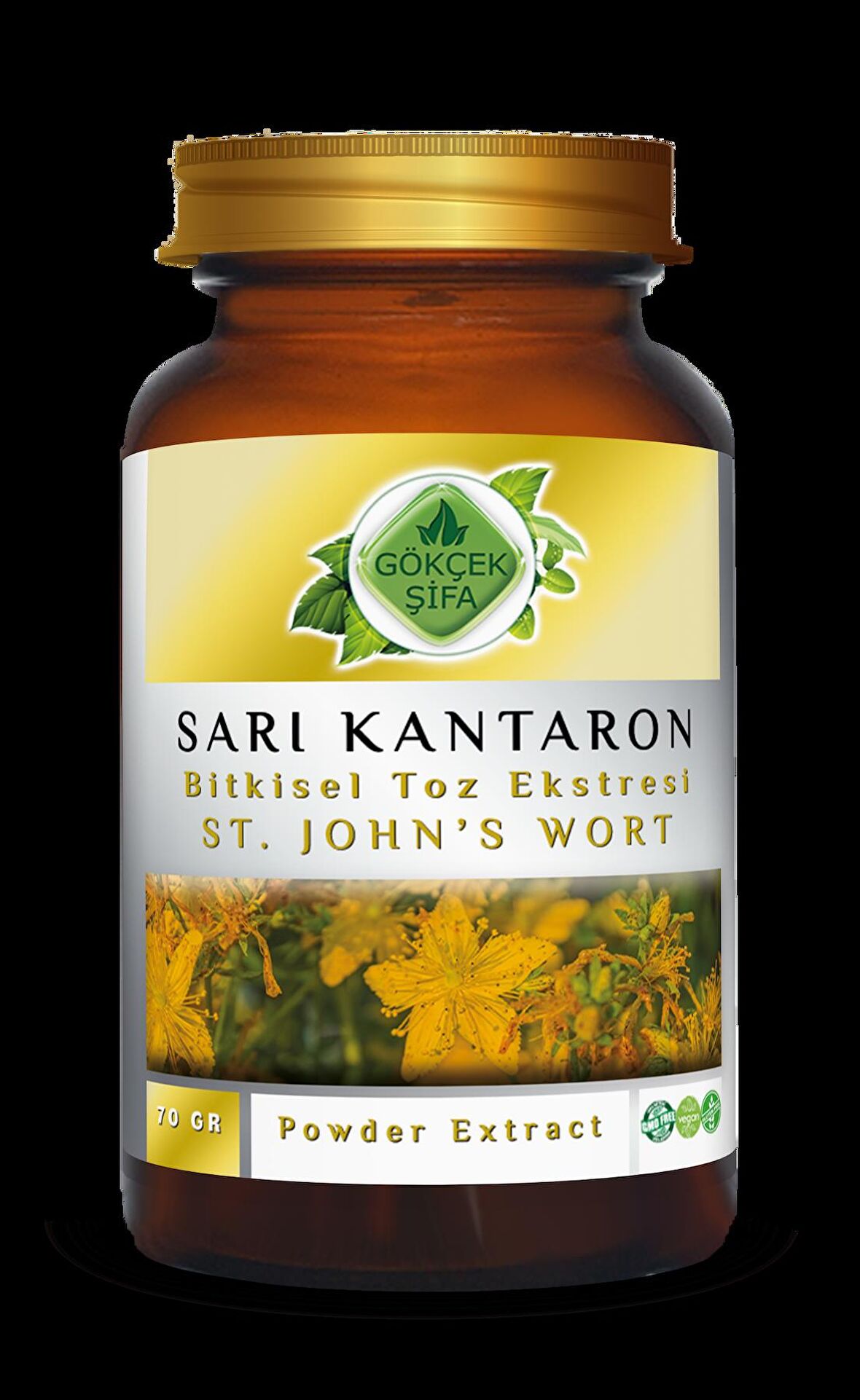 Sarı Kantaron Toz Ekstresi 70 Gr Cam Kavanoz