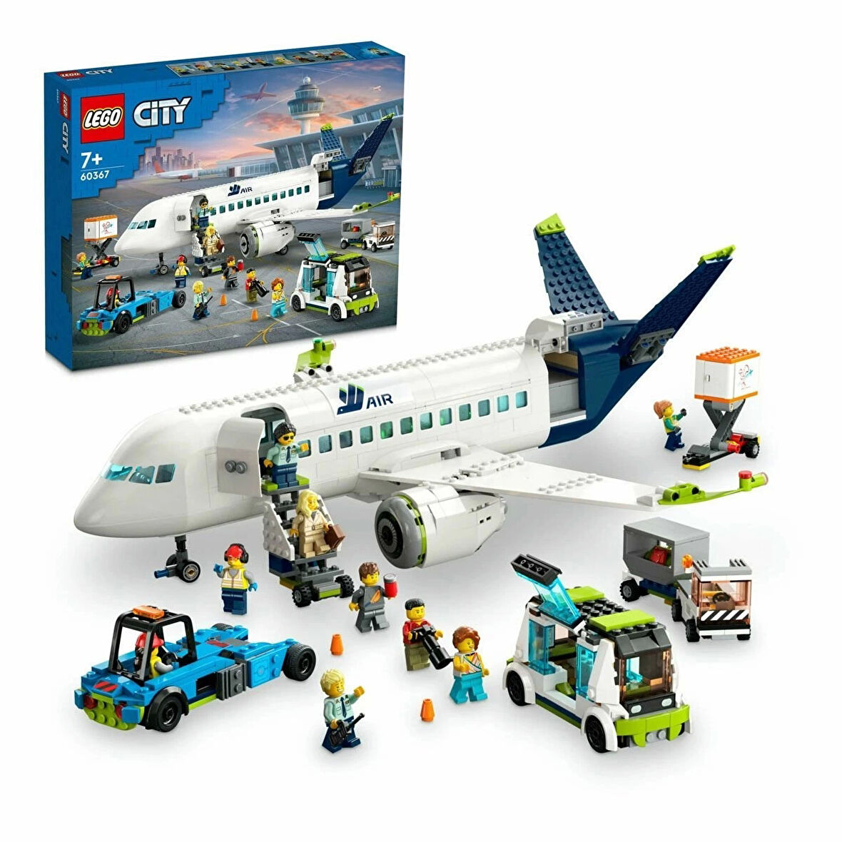 60367 LEGO® City - Yolcu Uçağı 913 parça +7 yaş