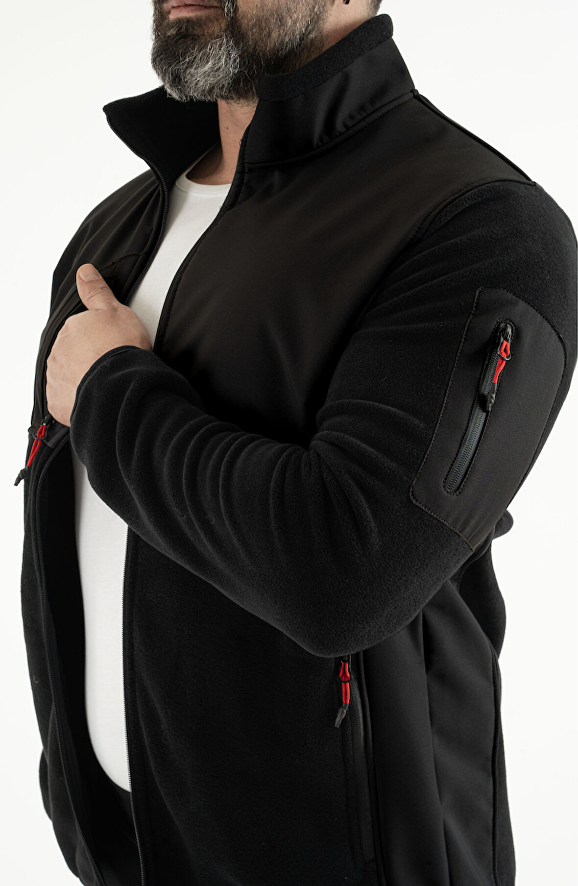 Longberg Erkek Softshell Garnili Trio Polar