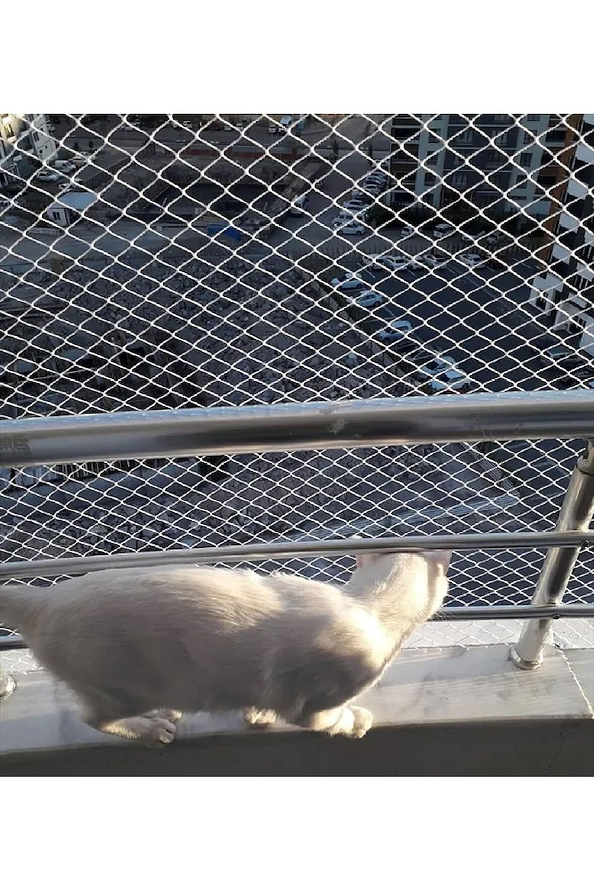 Kedi Filesi 2,50 X 21 Metre Kedi Koruma Filesi Kuş Filesi Balkon Filesi 1 Mm Kedi Güvenlik Filesi