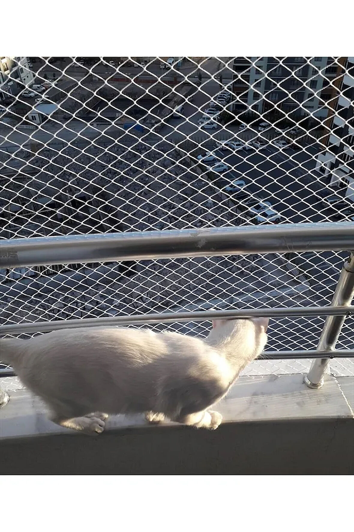 Kedi Filesi 2,50 X 8 Metre Kedi Koruma Filesi Kuş Filesi Balkon Filesi 1 Mm Kedi Güvenlik Filesi