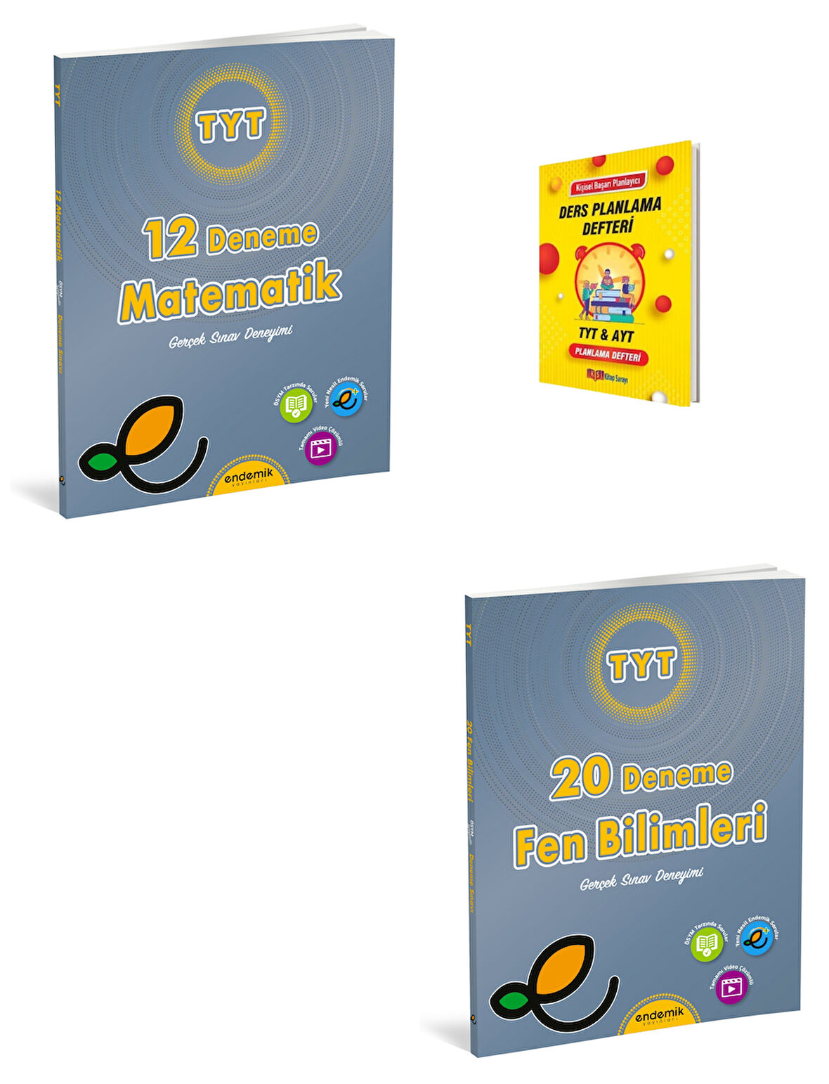 Endemik TYT Matematik ve Fen Bilimleri Denemeleri + Planlama Defteri