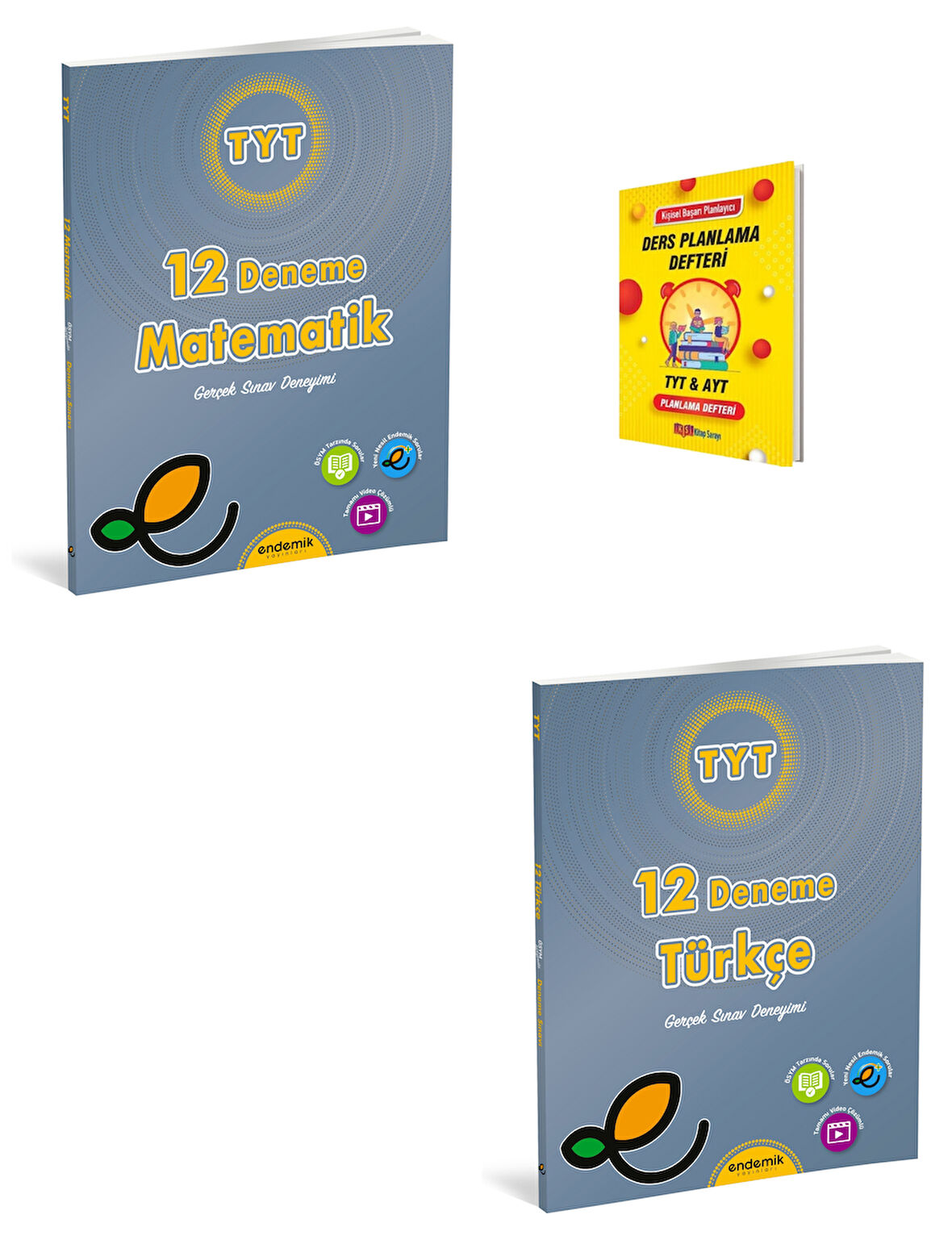 Endemik TYT Matematik ve Türkçe Denemeleri + Planlama Defteri