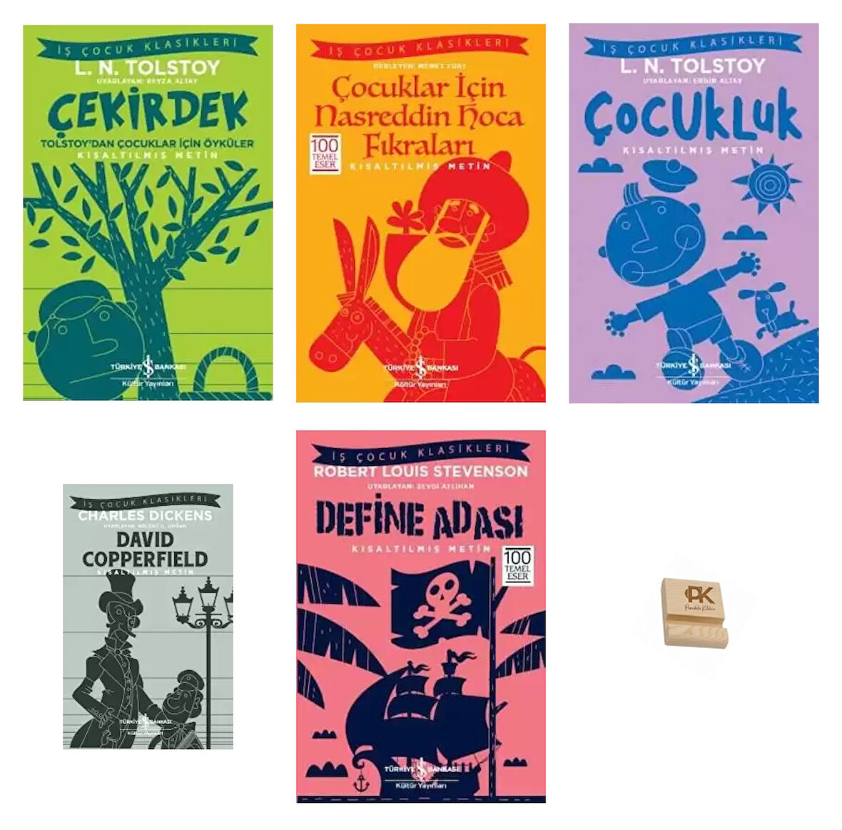 İş Çocuk Klasikleri 8-13 Yaş Çekirdek Nasrettin Hoca Çocukluk David Copperfield ve Define Adası