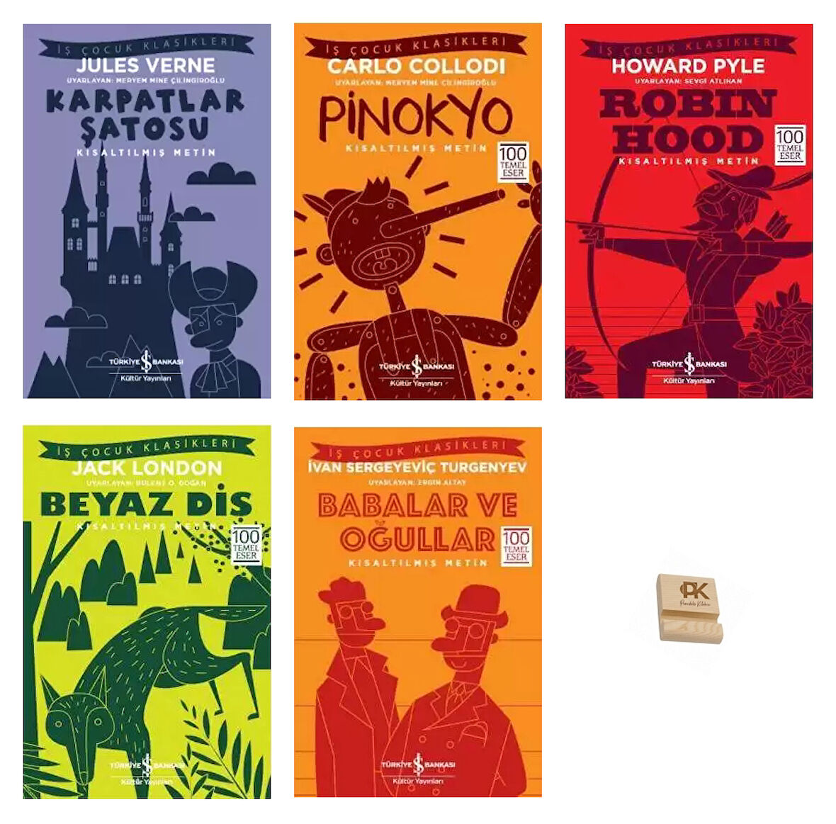İş Çocuk Klasikleri 8-13 Yaş KarpatlarŞatosu Pinokyo RobinHood Beyaz Diş Babalar ve Oğullar