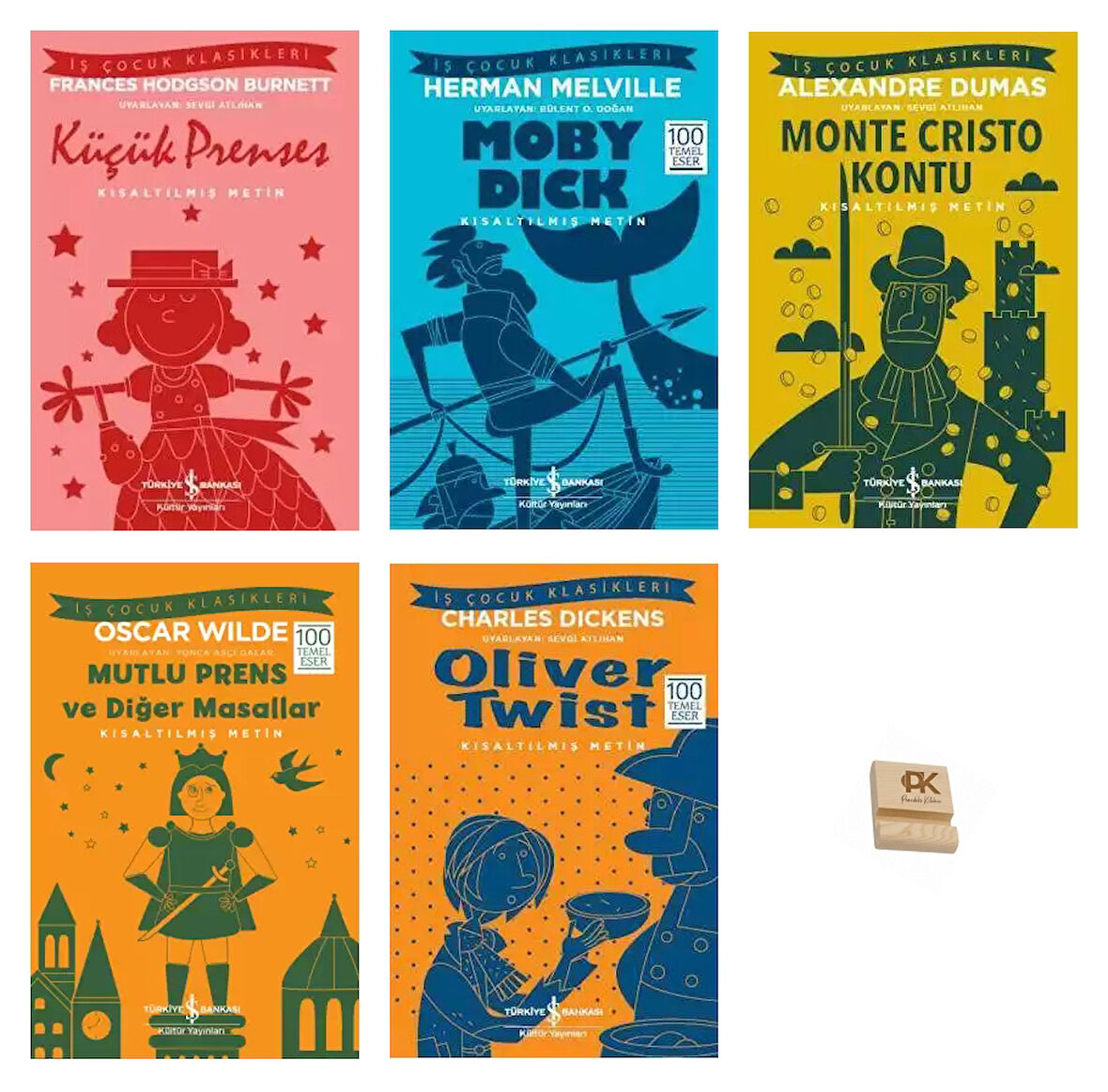 İş Çocuk Klasikleri 8-13 Yaş Küçük Prenses Moby Dick Monte Cristo Kontu Mutlu Prens ve Oliver Twist