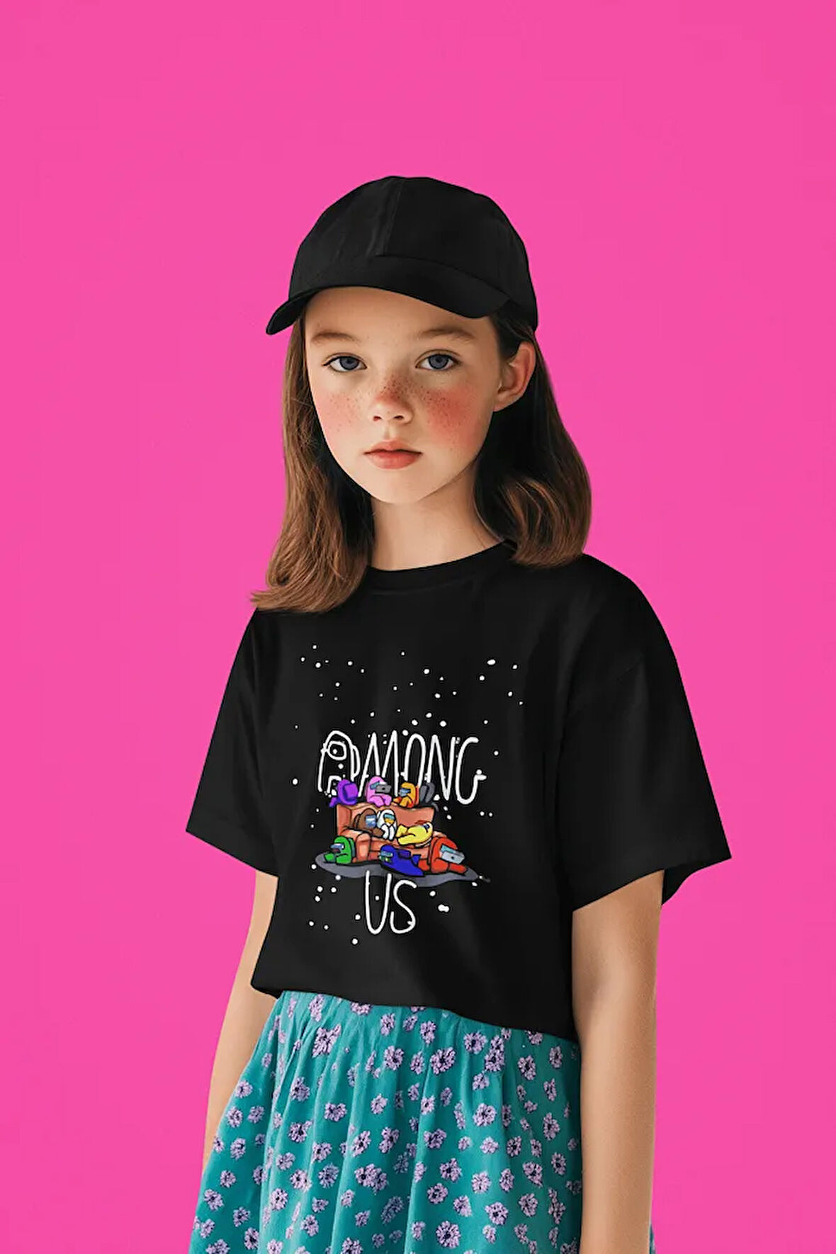 Among Us Baskılı Unisex Oyun Çocuk Tişört (1-12 YAŞ)