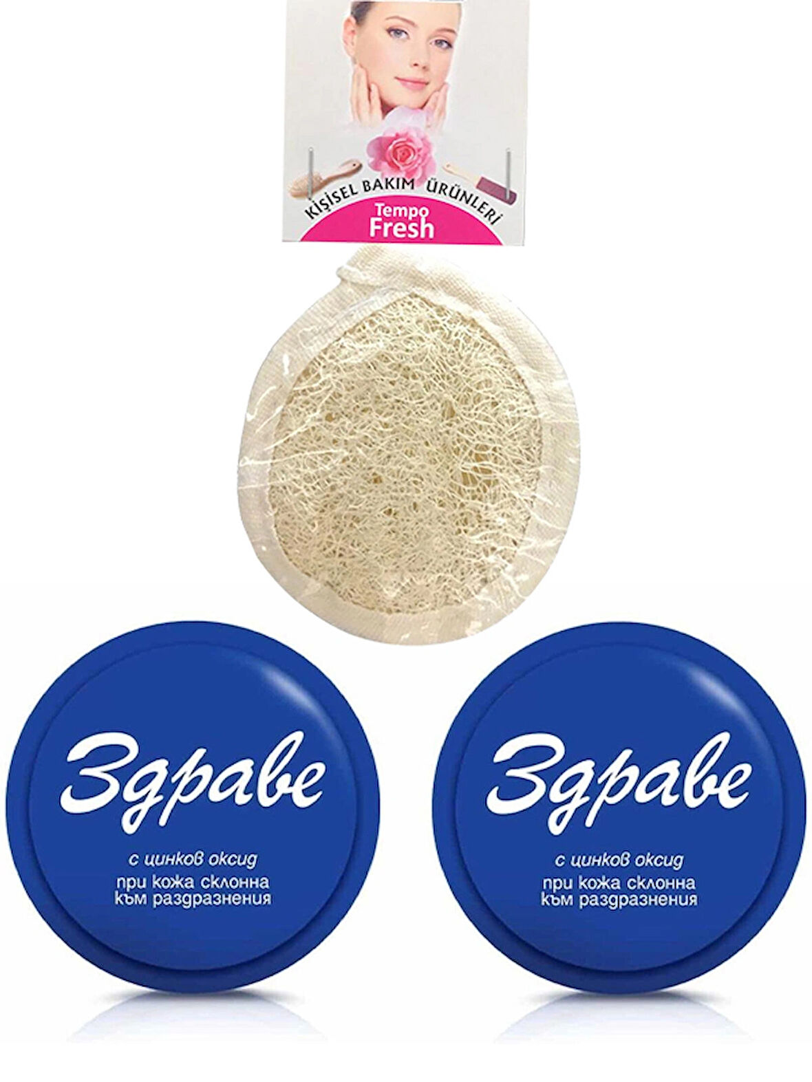 3gpabe Krem 30 Gr. Yüz Temizleme Pedi (Loofah) İki’li Kutu Zdrave