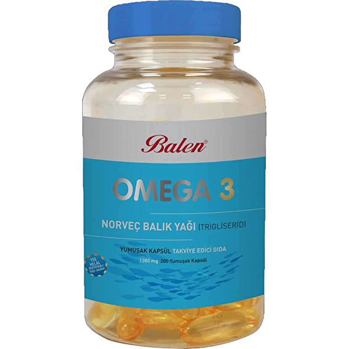 2 Adet Balen Omega 3 Norveç Balık Yağı 200 x 1380 mg.