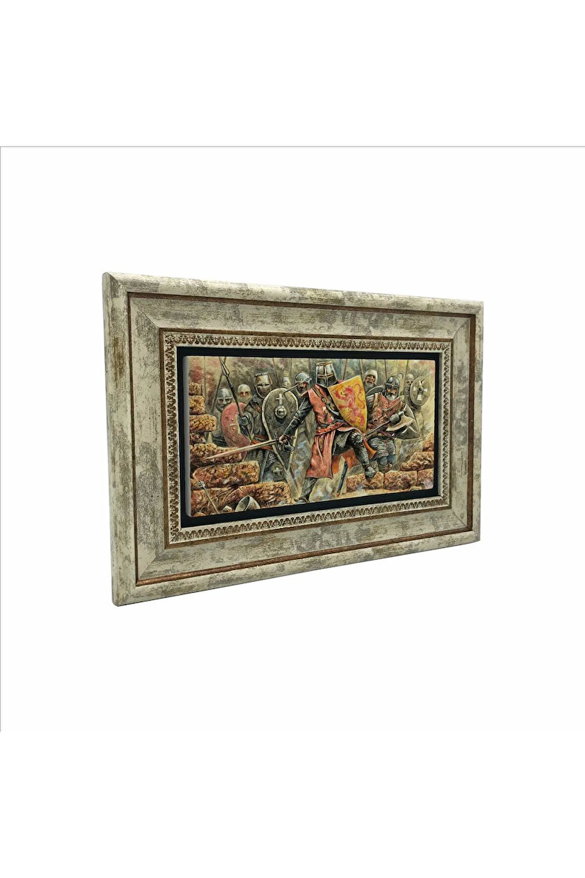 Bizans Şövalyeleri Baskılı Taş Tablo 20x30