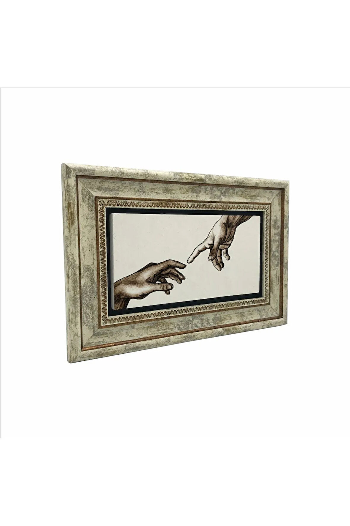 Adem’in Yaratılışı El Çizimi Baskılı Taş Tablo 20x30