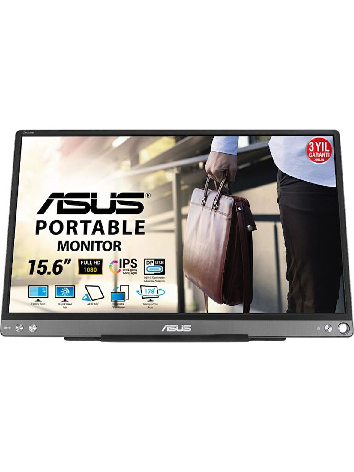 Asus ZenScreen MB16ACE 15.6" 5 ms Full HD IPS 60 Hz Taşınabilir Monitör Outlet