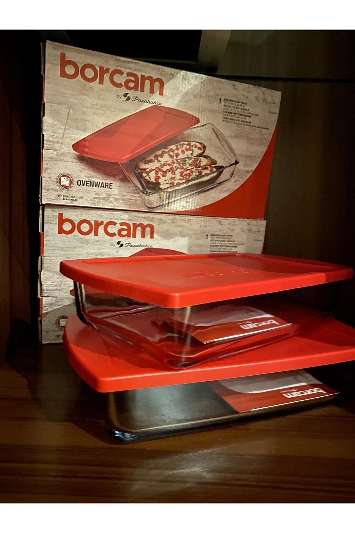 Borcam Saklama Kabı 1320 Cc 2 Li Avantaj Paket Kırmızı Kapaklı 59864