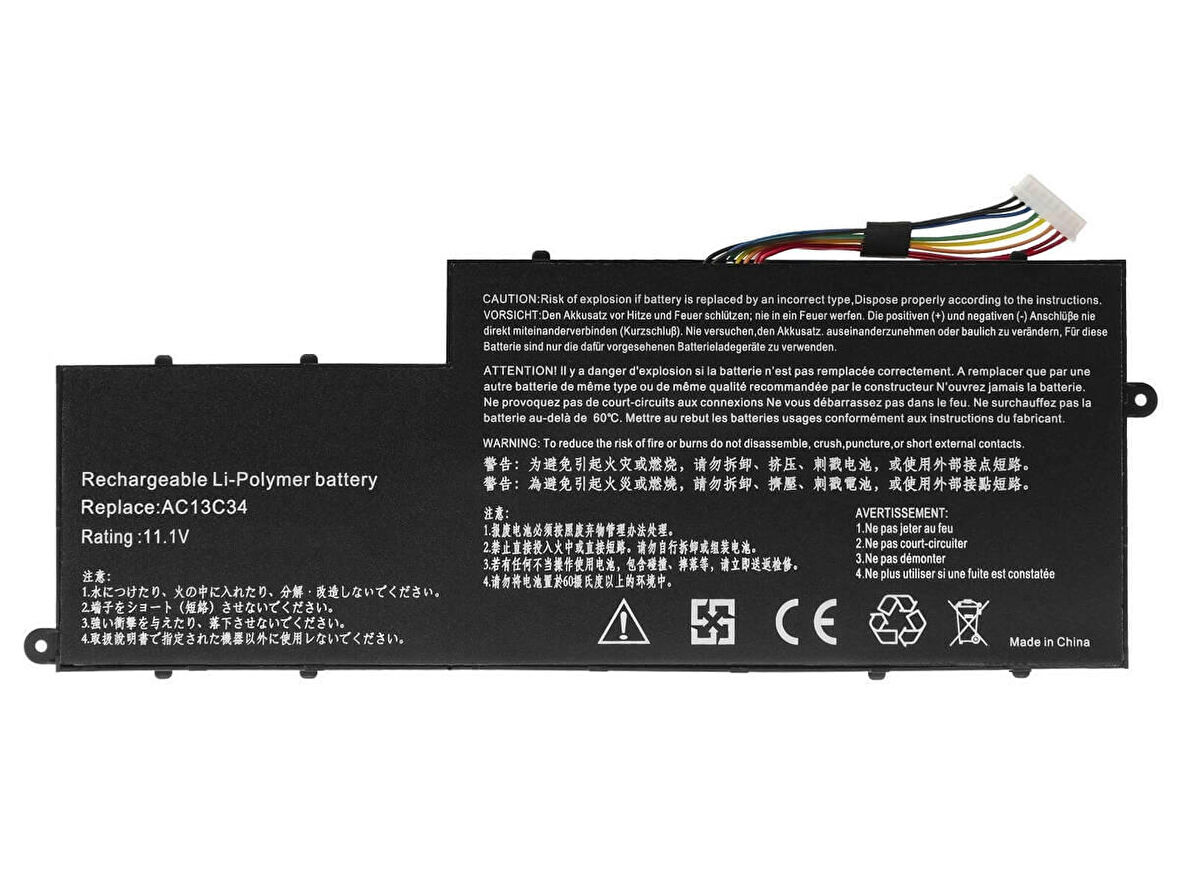 Acer Aspire E3-112-C536  ZHK Uyumlu Batarya ile Uyumlu Pil Versiyon 2