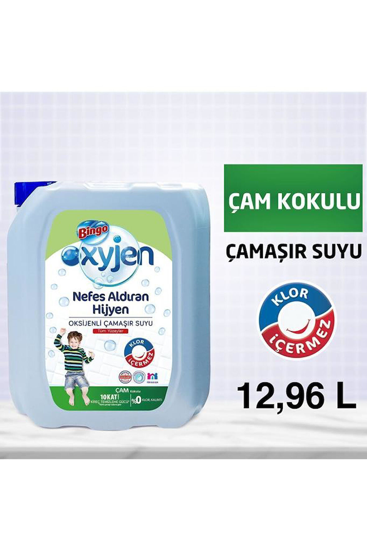 Bingo Oksijen Çamaşır Suyu 3,24 Lt Çam Kokulu 4'lü