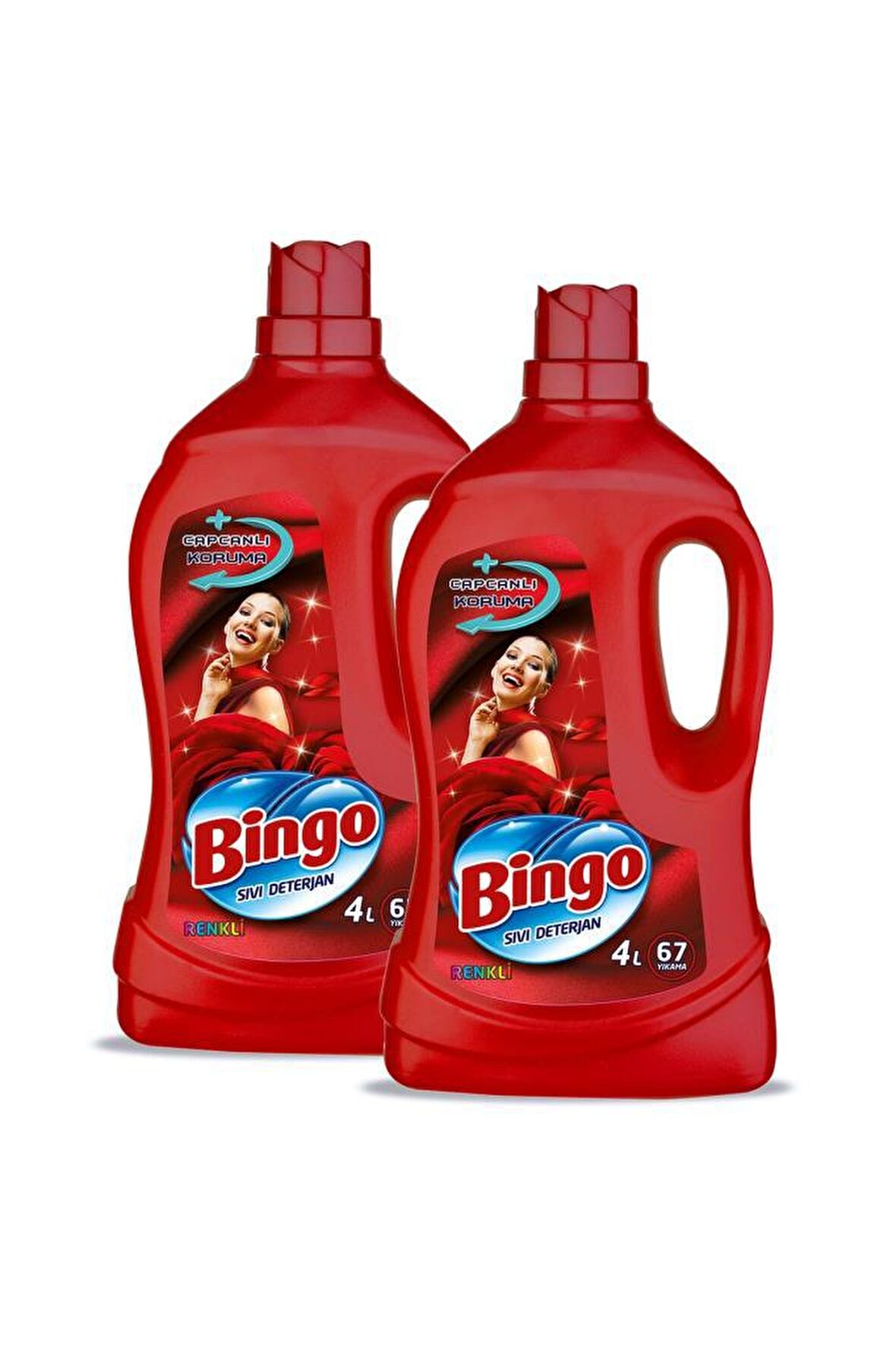 Bingo Renkliler İçin Sıvı Deterjan 2x4 lt 67 Yıkama 