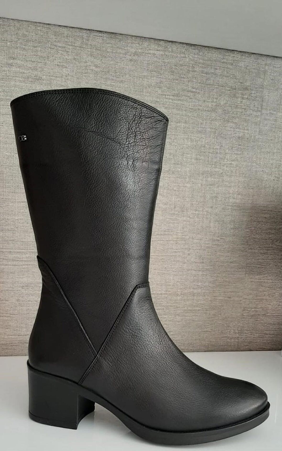 92905 Kadın Deri Çizme Sıyah