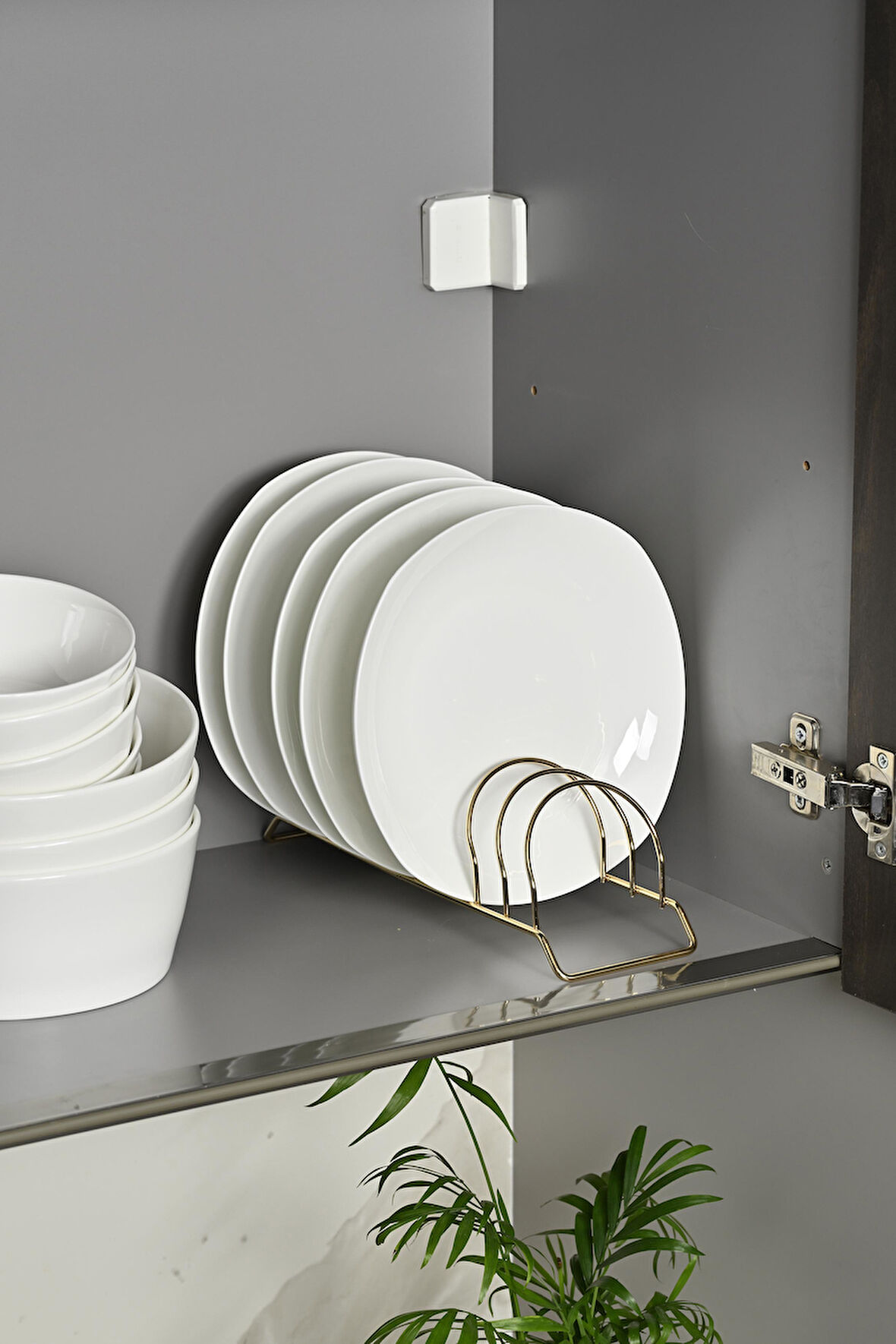 Altın Tabak ,Çekmece , Raf , Dolap Düzenleyici - Paslanmaz Metal