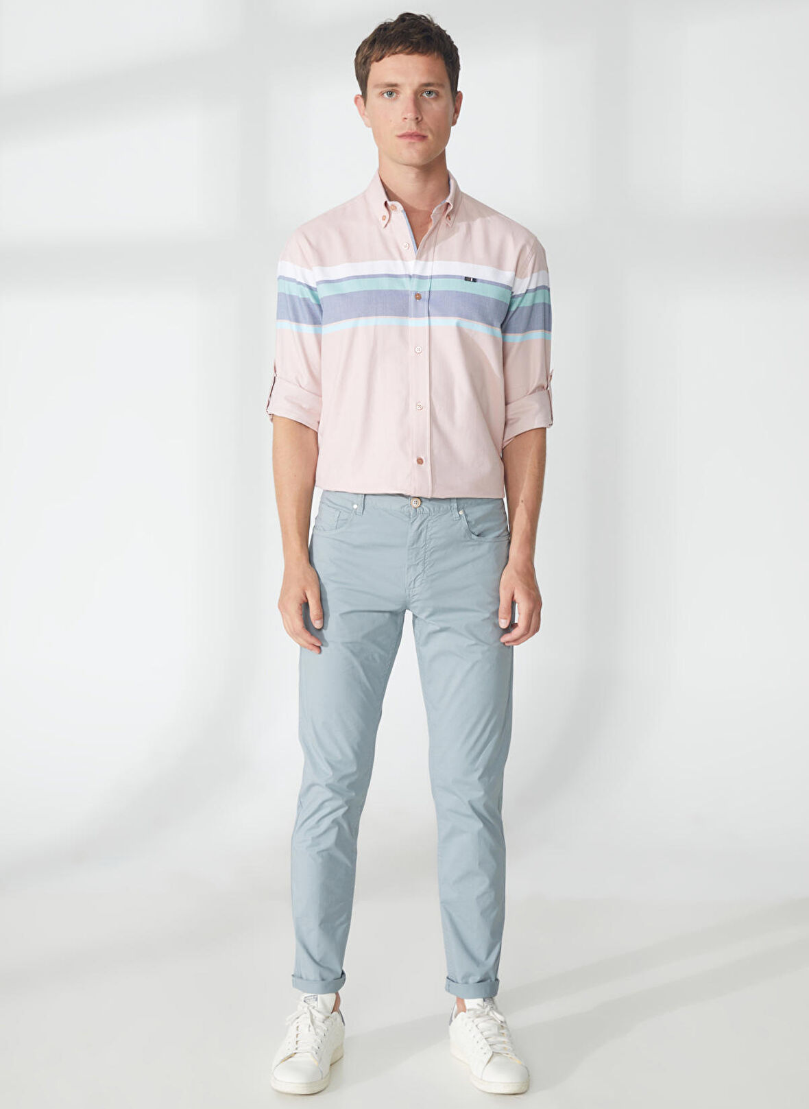 AT.P.CO Normal Bel Normal Paça Slim Fit Mavi Erkek Pantolon A261DAVE362TC506/TB