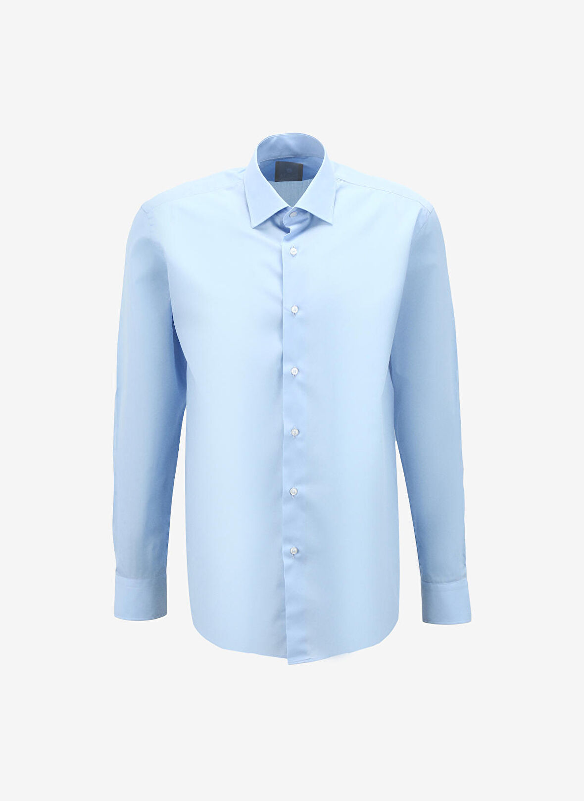 AT.P.CO Slim Fit Gömlek Yaka Mavi - Beyaz Erkek Gömlek A27602POP-