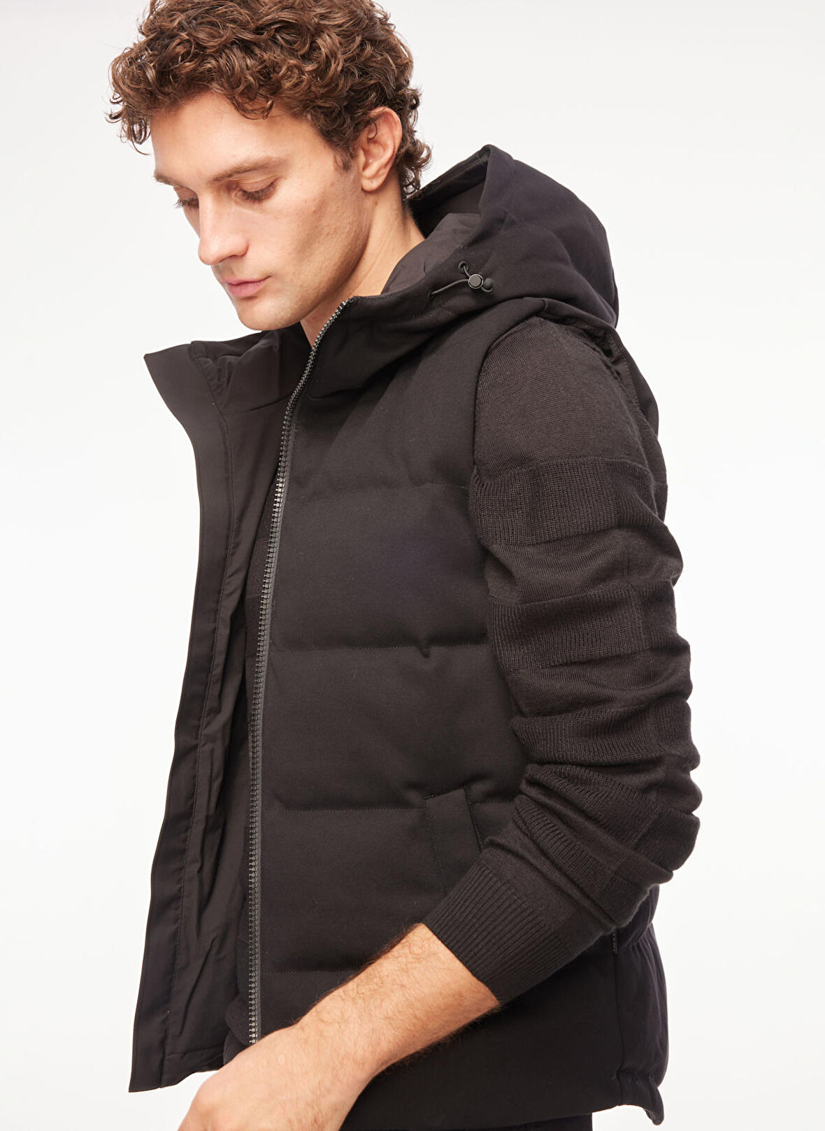 AT.P.CO Siyah Erkek Yelek A273ALONSO644PF1032-