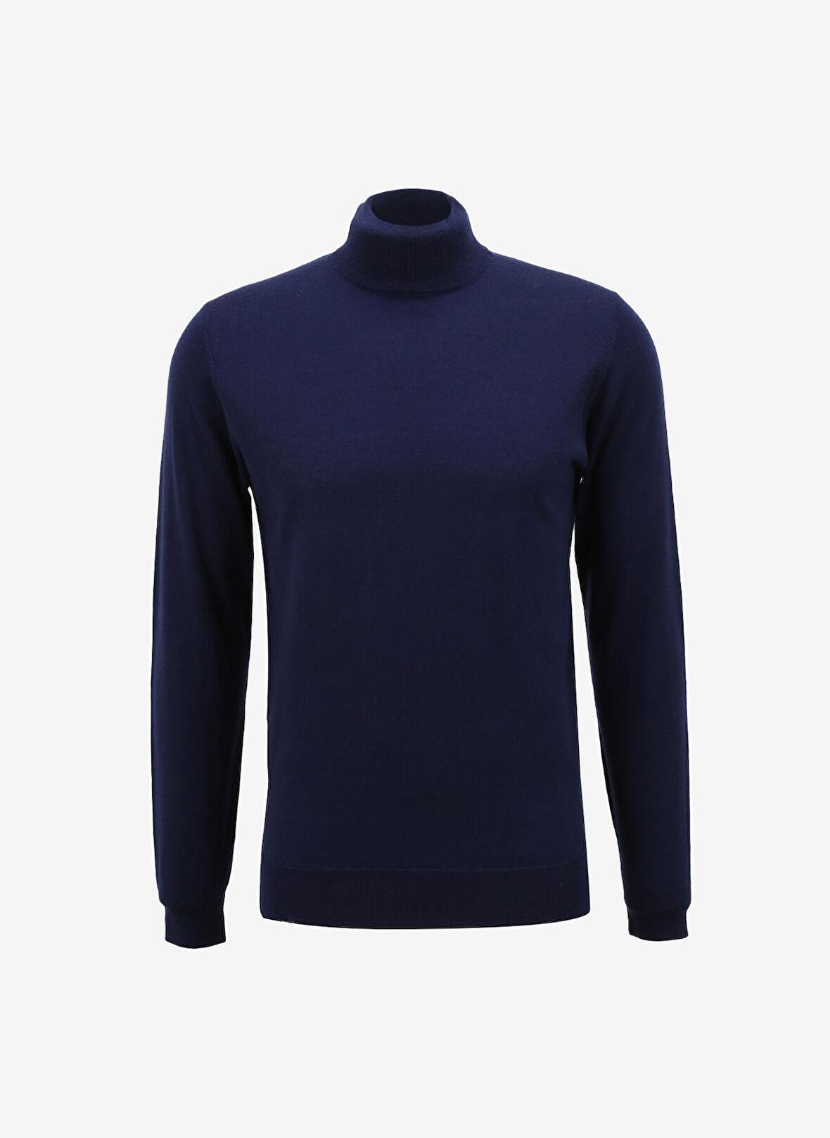 AT.P.CO Yarım Balıkçı Yaka Slim Fit Koyu Mavi Erkek Kazak A274A07EMP-