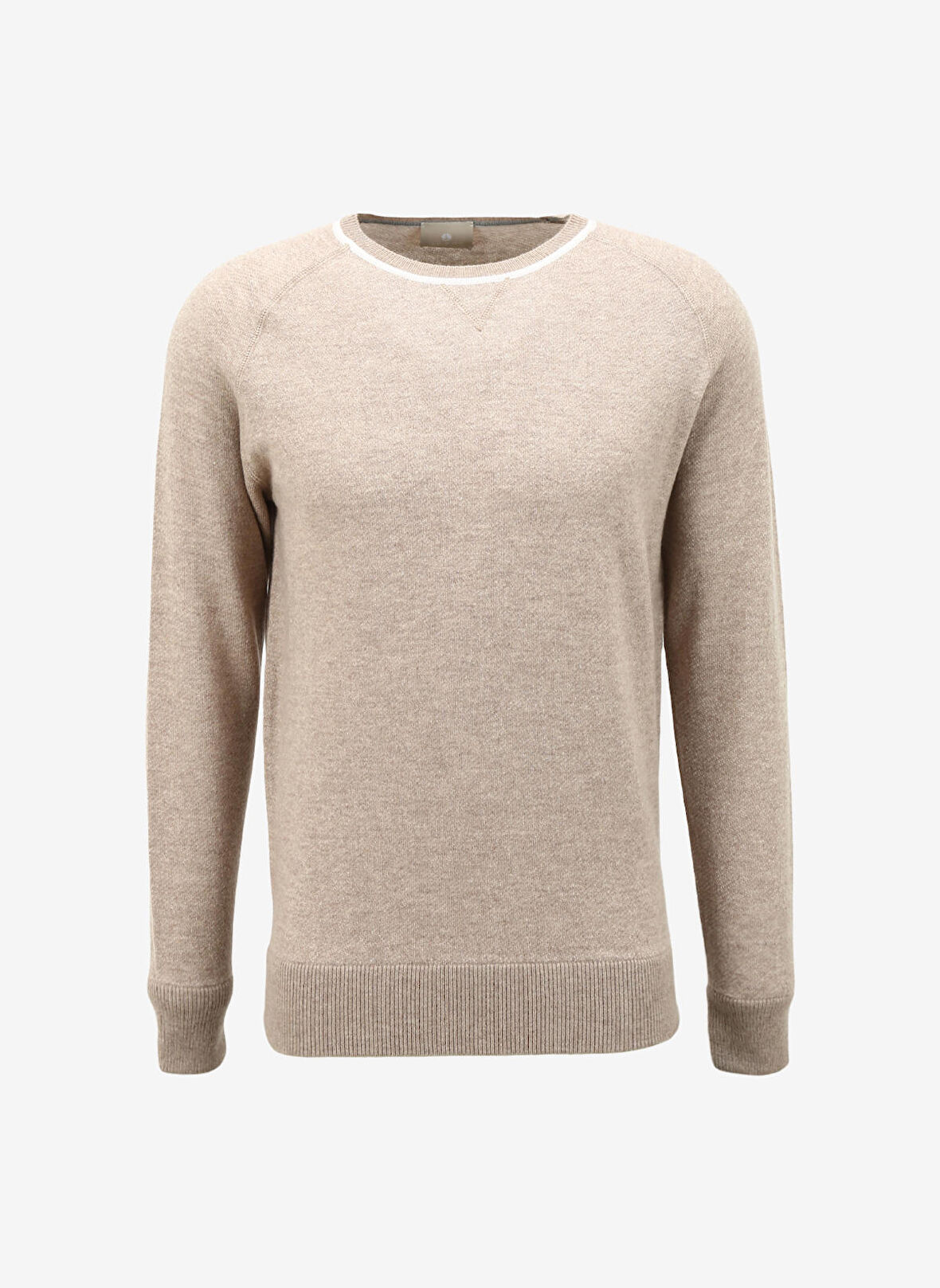 AT.P.CO Bisiklet Yaka Slim Fit Açık Kahve Erkek Kazak A274A14L100-