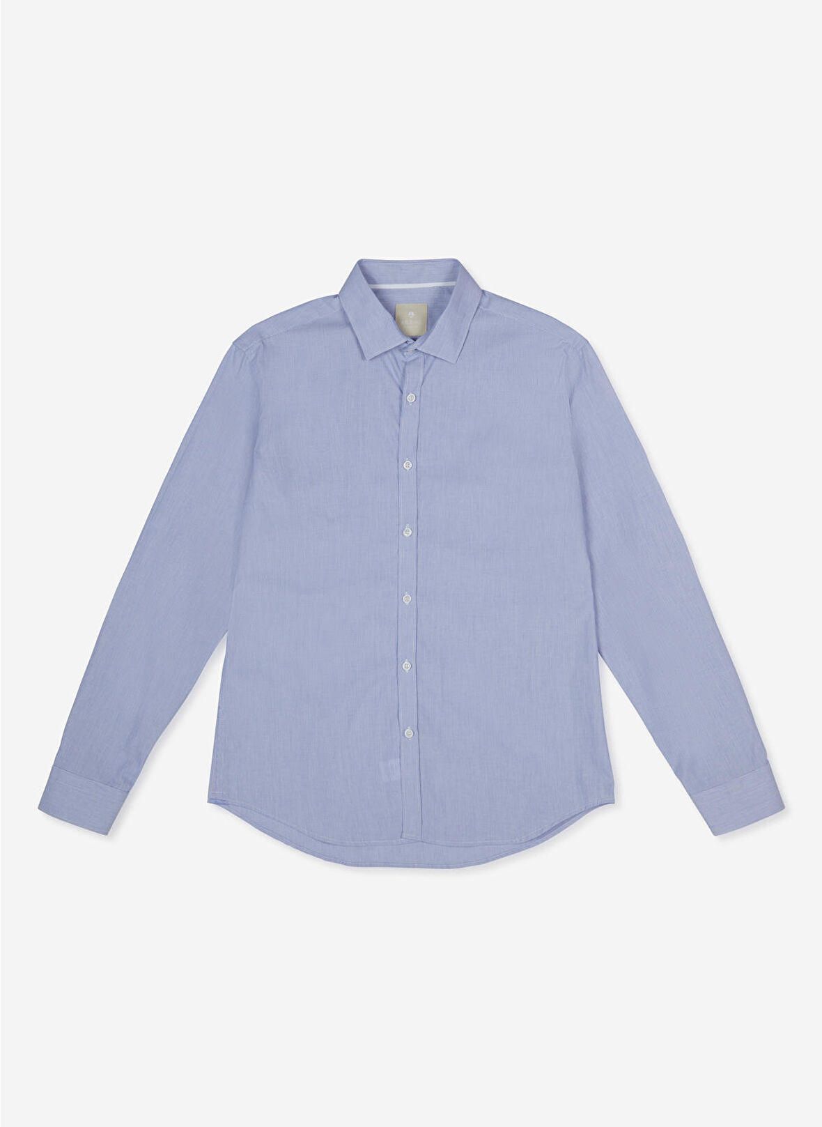 AT.P.CO Slim Fit Gömlek Yaka Mavi Erkek Gömlek A276CARLPRINCI-