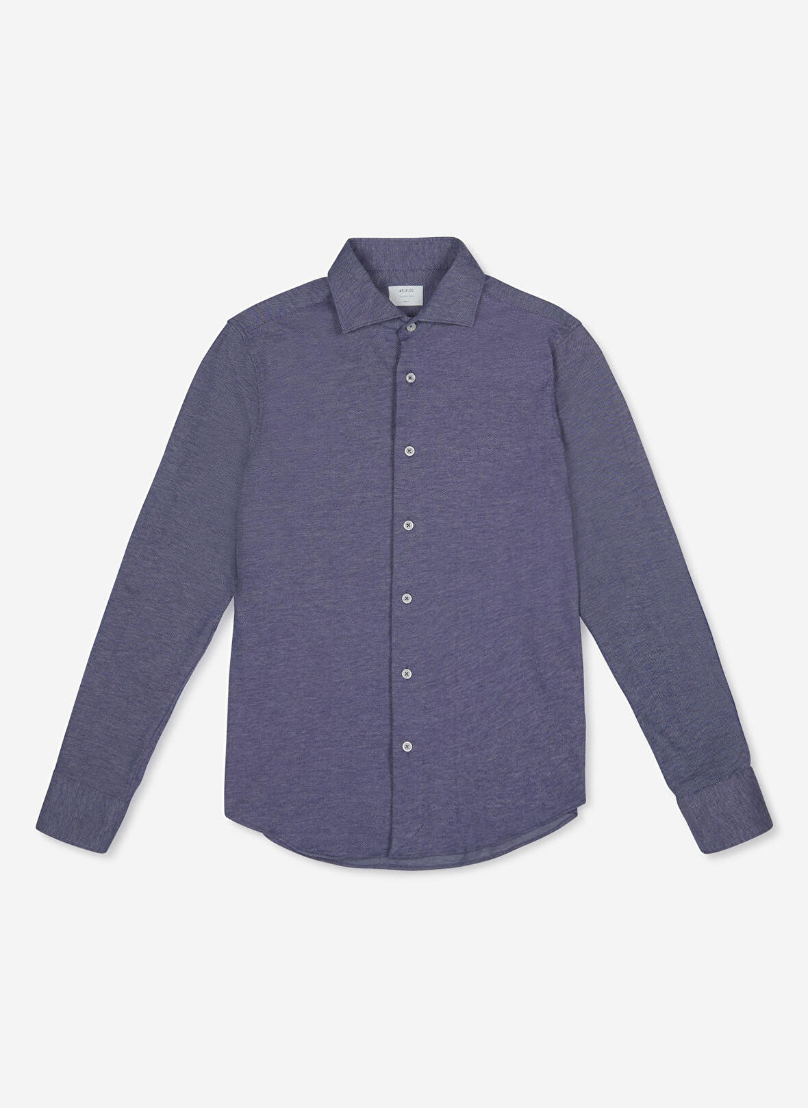 AT.P.CO Slim Fit Gömlek Yaka Koyu Mavi Erkek Gömlek A276JORDANJS01-